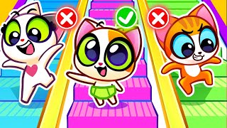 Up and Down! Elevator Escalator Safety Tips ✅ Stories for Toddlers by Purr Purr
