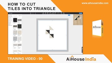 How to Cut Tiles into Triangular Shape| Training Video - 90 | AiHouse India