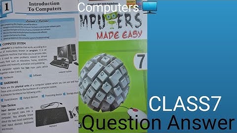 CLASS =7 COMPUTERS 🖥  CHAPTER 1  (PART=1)ALL IMPORTANT QUESTION ANSWER//Muskankhanofficial3
