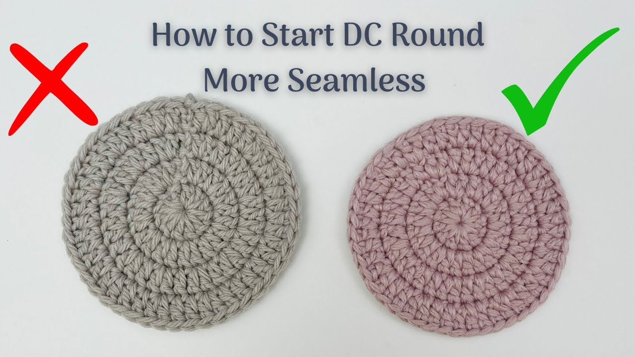 Бесшовный столбик с накидом по кругу — Техника вязания крючком | Урок по вязанию крючком