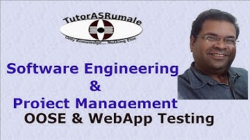 Software Engineering : OOSE and WebApp Testing