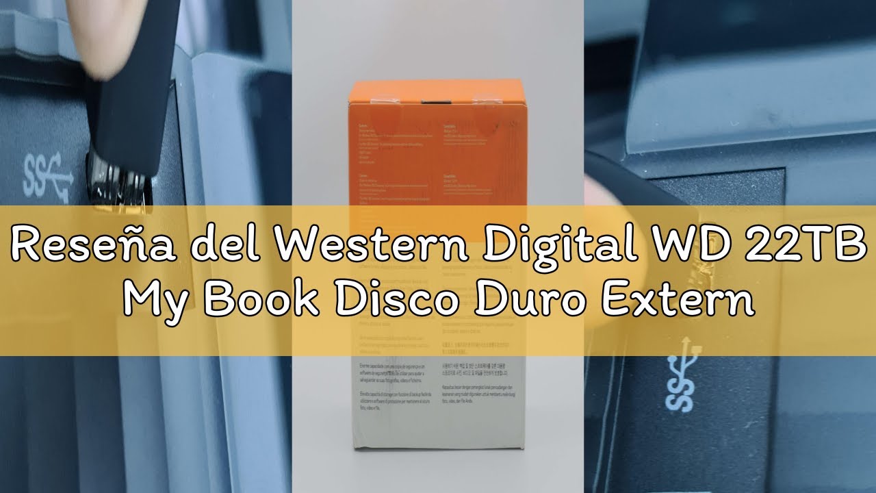 Reseña del Western Digital WD 22TB My Book Disco Duro Externo de Escritorio, USB 3.2 Gen 1, exFAT, S