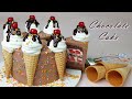 [Eng Sub] 딸기 초코 생크림 케이크 만들기 / How to make amazing strawberry chocolate cake / Recipe /아이스크림 콘 케이크