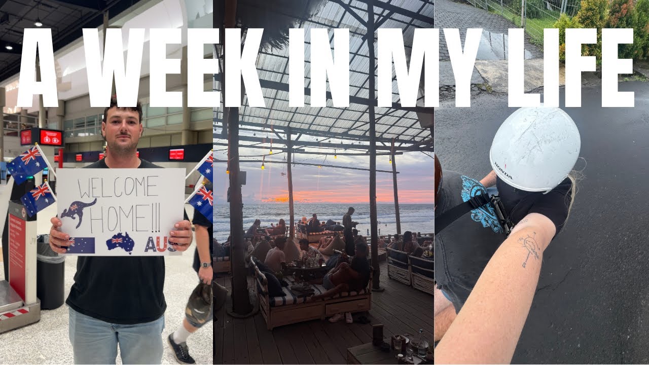WEEKLY VLOG | Bali, Homecomings, Matcha Therapy + The Gold Coast 🌊🍵✈️ 🗺️