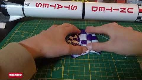 How to fold a Model Rocket parachute