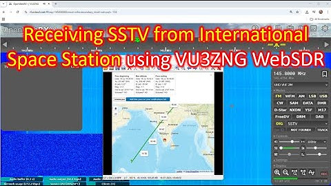 Receiving SSTV from International Space Station using VU3ZNG WebSDR