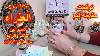 توقعات برج العذراء وقراءة الفنجان وتوقعات مفاجئة لكم للأسبوعين الثالث والرابع من شهر أبريل 2021