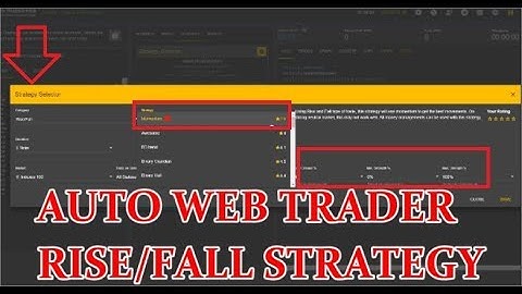 RISE/FALL STRATEGY BINARY BOT ONLINE-STRATEGY PROFIT AUTO WEB TRADER