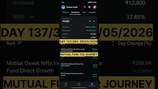 DAY 137 OF MAKING 1Cr FROM MUTUAL FUND #financialeducation #stockmarket #nifty #trading #rahulsharma