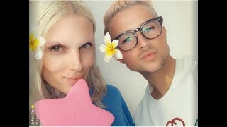 Jeffree Star Gets Glammed By Mitchell| SnapChat Story