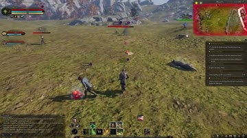 Ashes of Creation Alpha 2 - Low Level Ranger 3v9 PvP Fight