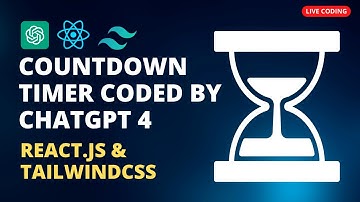 Countdown Timer Creation coded by ChatGPT 4 Insight | React js & Tailwind CSS | Raw Coding Journey