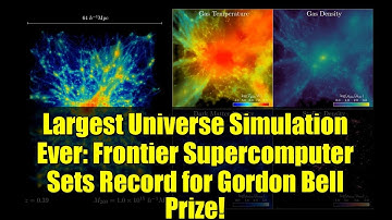Largest Universe Simulation Ever: Frontier Supercomputer Sets Record for Gordon Bell Prize!