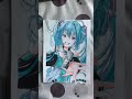 vẽ Miku Hatsune ( draw Miku Hatsune)#art #drawing #anime #miku #mikuhatsune #vẽ #painting #animeart
