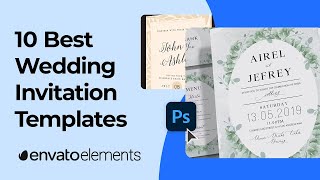 Top 10 Wedding Invitation Templates for Photoshop