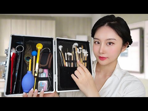 *ASMR* Delicate Doctor Ear Exam + Ear Cleaning Roleplay (No latex gloves)