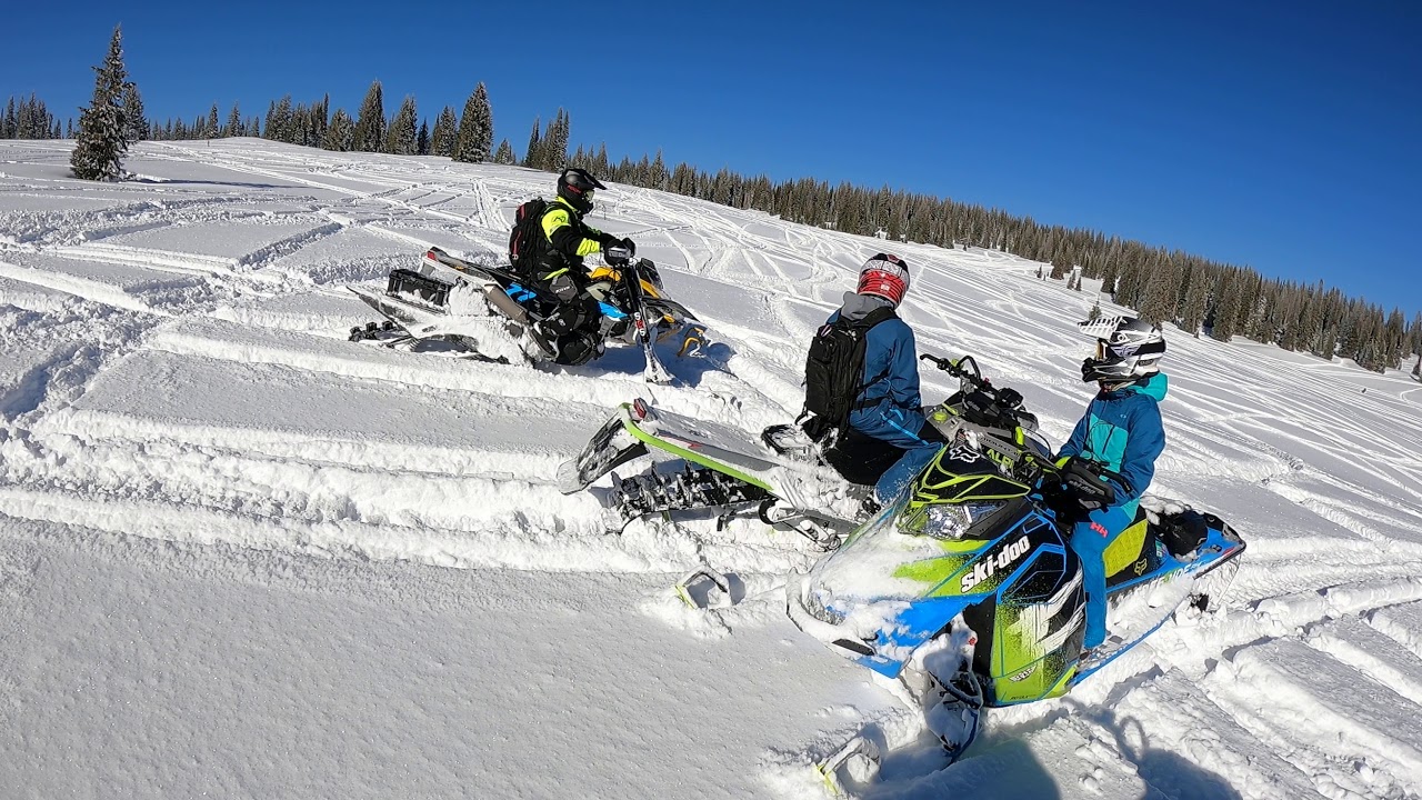 *TURBO* SKIDOO- Snowmobiling Rabbit Ears Pass - EPIC POWDER! (GoPro ...