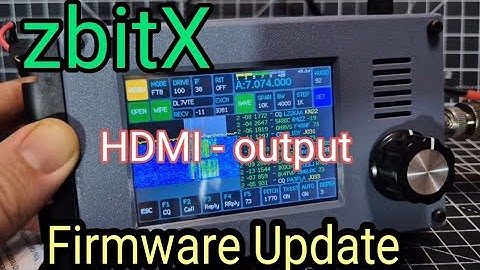 zBITX PC CONTROL- Firmware Update & More Tips 