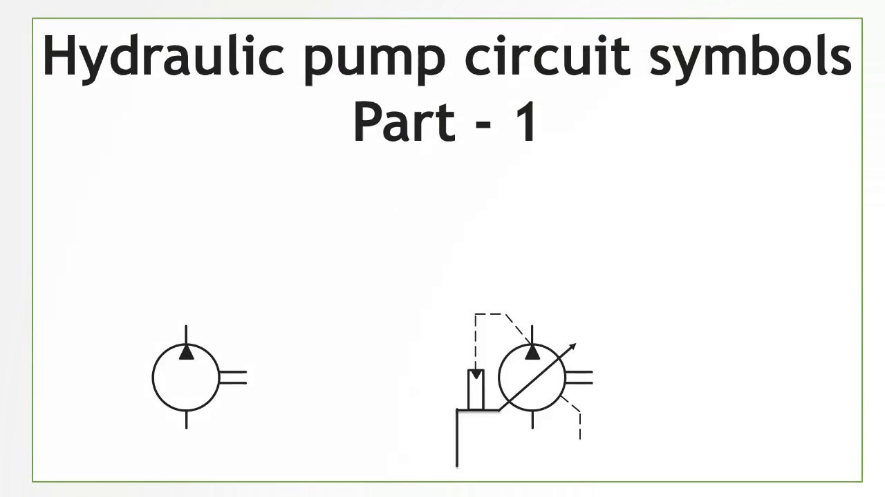 Hydraulic pump circuit symbols - YouTube