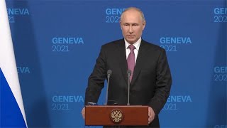 Пресс конференция Владимира Путина.  Женева - 16.06.2021