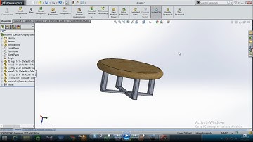 membuat meja menggunakan solidwork