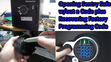 (593) How to Open a Sentry Safe without a Code & Recover the Programming Code