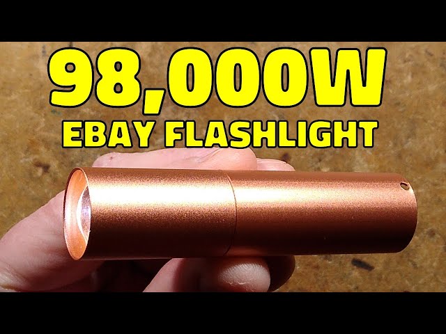 eBay 98kW LED flashlight (slightly exaggerated) with schematic class=