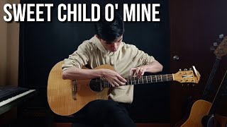 Sweet Child O' Mine (Guns N' Roses) but on one guitar only