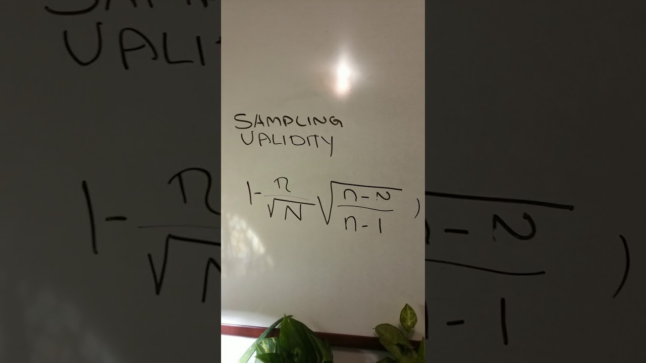 I love statistics; nerd out with me for a minute- let's briefly discuss validity.