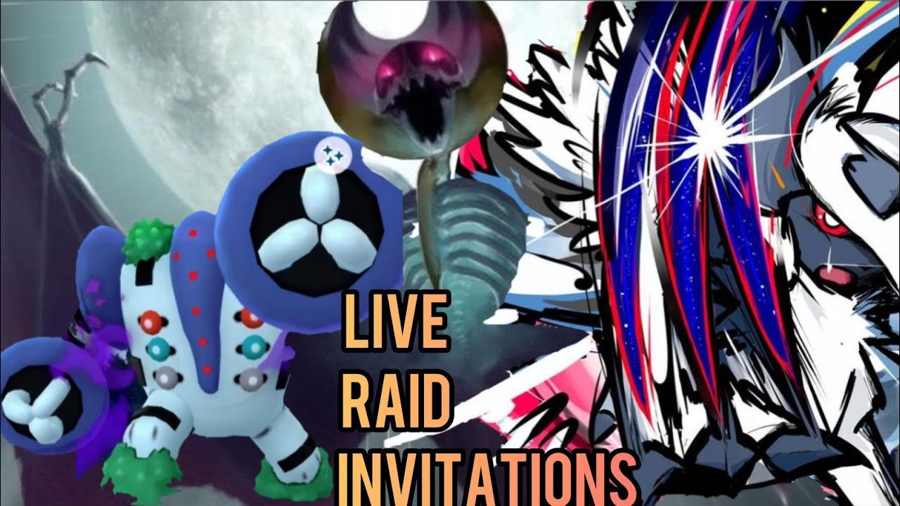 Live Raid invitations of Lunala,Mega absol and shadow regigigas#pokemongo#live