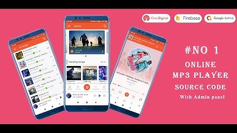 Online Mp3 Player App Source Code With Admin Panel | Kodular | Android Studio