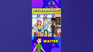 who is the real waiter? #riddle #riddleoftheday #enigma #puzzlegames #riddlechallenge #quiz