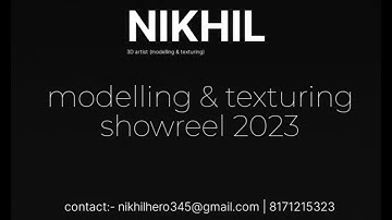 MAAC Chandigarh 3D Product Modeling & Texturing Showreel by Nikhil