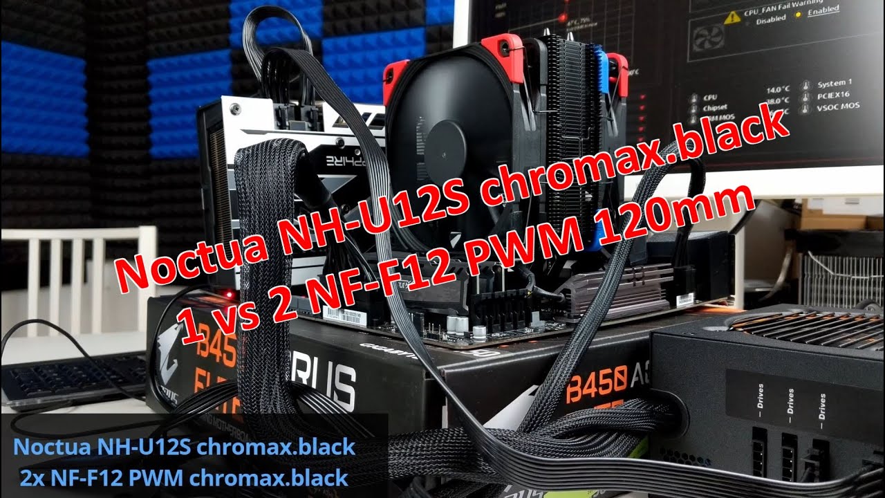 Noctua Nh U12s Chromax Black 1 Vs 2 Nf F12 Pwm Youtube