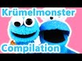 Krümelmonster Kekseee | Play Doh Krümelmonster &amp; Mini-Krümelmonster | Compilation | Deutsch