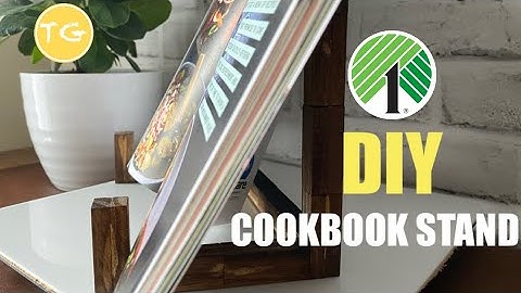 DIY Cookbook Stand| Tumbling tower block crafts | Dollar tree DIY |