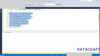 E05. Stage Area & Data Transformation in Tamil  Real Time Sales Data Example using SQL Server Part 1