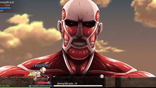 MapleStory Mobile - MSM x Attack on Titan - How to kill Titans
