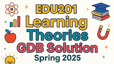 EDU201 Learning Theories GDB Solution | Spring 2025 | Complete Assignment Guide
