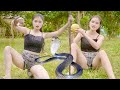 Nana Daily Life - How To Catch Poisonous Snakes - Grilled Snake | Cooking Outside