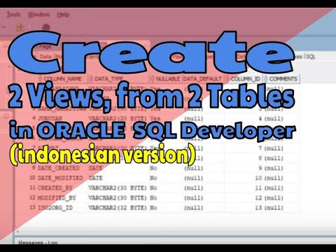 Create 2 VIEWS from 2 TABLES on Oracle SQL Developer - YouTube