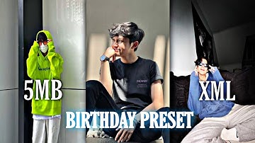 HAPPY BIRTHDAY XML 🥳 🎉 PRESET AM PAKE FOTO 📸🐰💫 || BUCIN + AESTHETIC 🐼🤍 || DIBAWAH 5MB + XML 🗿