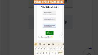 Free ❣️ Privacy Policy Generator For Blogger and WordPress Website❗How To Create Privacy Policy ?