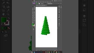 🎄How To make Christmas Tree In Illustrator #graphicdesign #trending #illustrator #shorts #shorts
