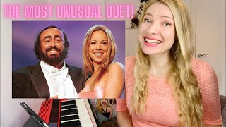 Vocal Coach Reacts: Mariah Carey, Luciano Pavarotti - Hero (Live)