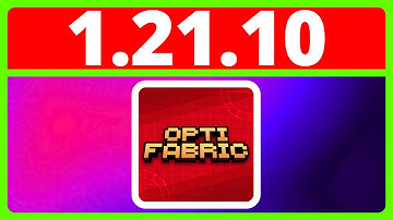 How To Download And Install OptiFabric For Minecraft Java 1.21.10 | OptiFine Alternative