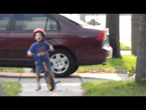 anthony john riding his bike