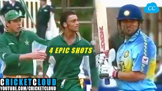 Sachin vs Shoaib Akhtar | 4 Epic Shots vs Fastest Bowler in the World !! screenshot 4