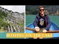 Day trip to OESCHINENSEE (Lake Oeschinen) - rowing to the waterfalls