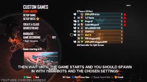 Black Ops 2 NEW XP Lobby Glitch ONLINE - Custom XP Lobby Online AFTER PATCH w/BOTS PS3&XBOX